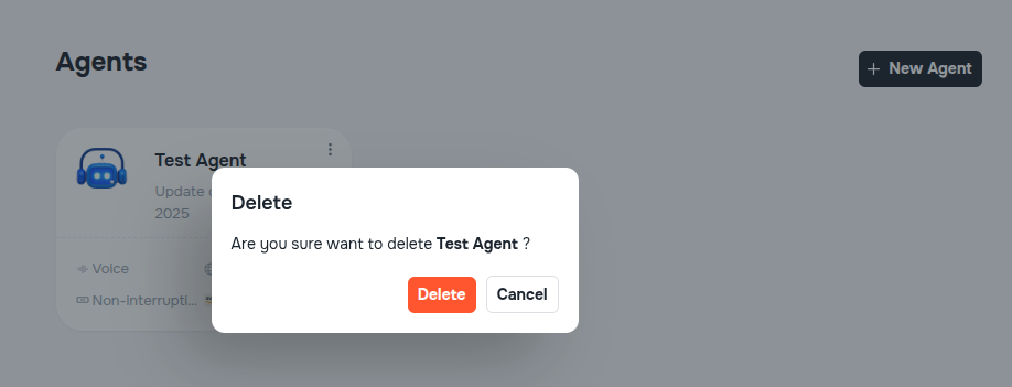 Delete Agent