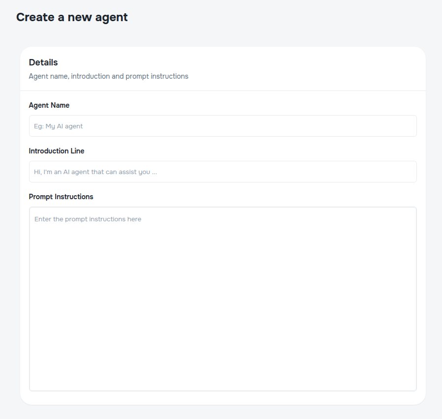 Agent Details