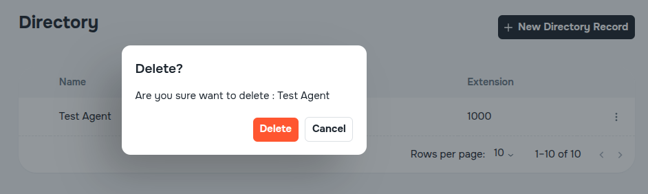 Directory Delete