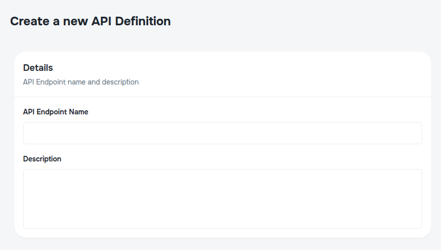 Create API Page