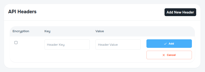 API Headers