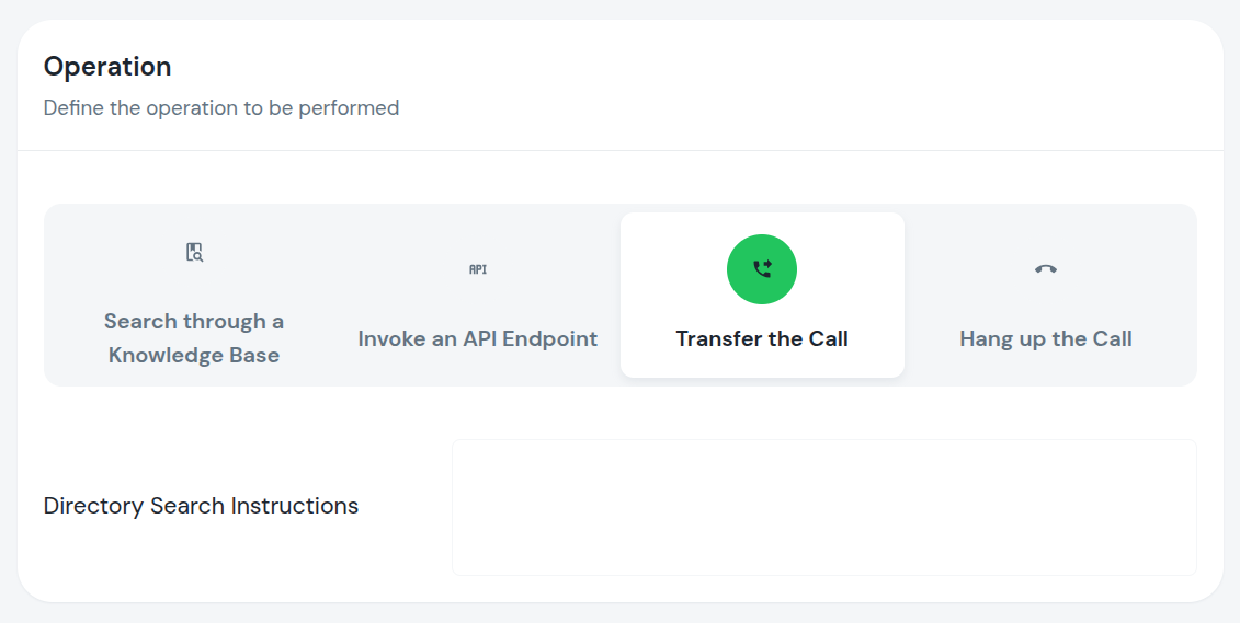 Action Operation Transfer